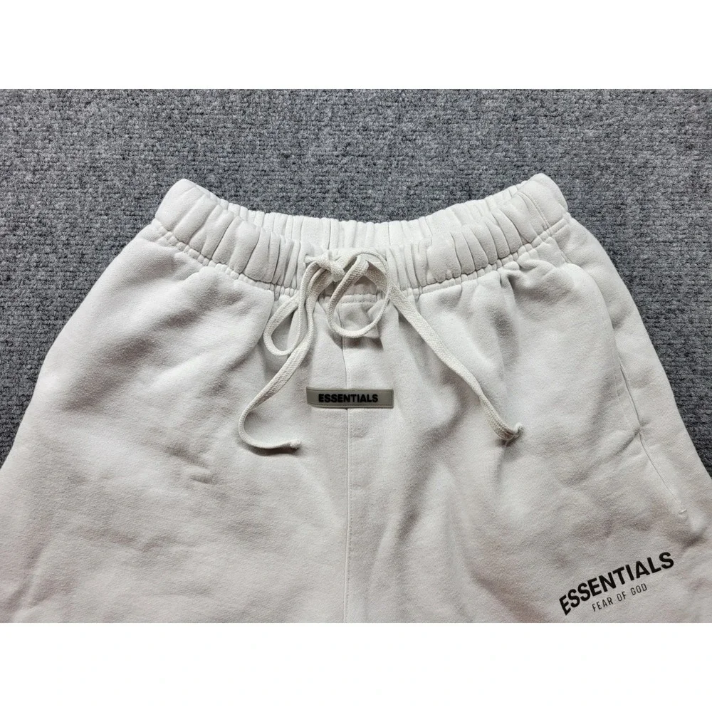 Essentials Fear Of God Shorts Men's Size Small White Cotton Blend Drawstring EUC